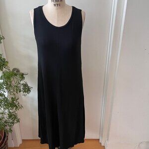 Vintage KRIZIA MAGLIA Black Midi Tank Dress Size 46 (10)